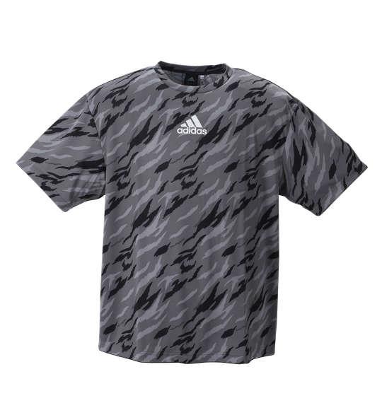 大きいサイズ メンズ adidas カモフラ柄 半袖 Tシャツ グレーカモ × グレーシックス 1278-2281-1 3XO 4XO 5XO 6XO 7XO 8XO