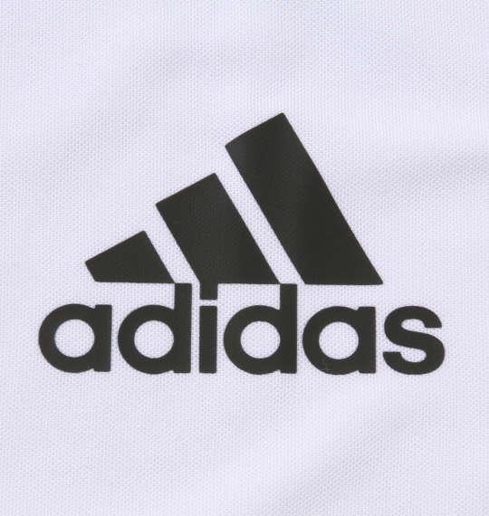 大きいサイズ メンズ adidas 半袖 ポロシャツ ホワイト 1278-2282-1 3XO 4XO 5XO 6XO 7XO 8XO