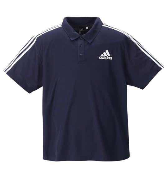 大きいサイズ メンズ adidas 半袖 ポロシャツ レジェンドインク 1278-2282-3 3XO 4XO 5XO 6XO 7XO 8XO