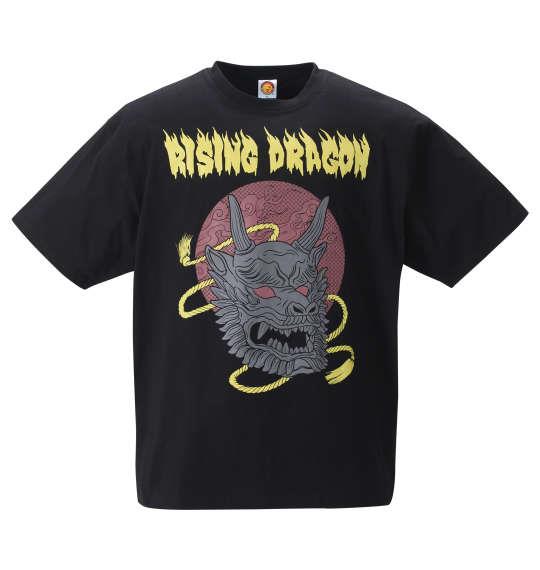 大きいサイズ メンズ 新日本プロレス 鷹木信悟「RISING DRAGON」 半袖 Tシャツ ブラック 1278-2573-1 3L 4L 5L 6L 8L