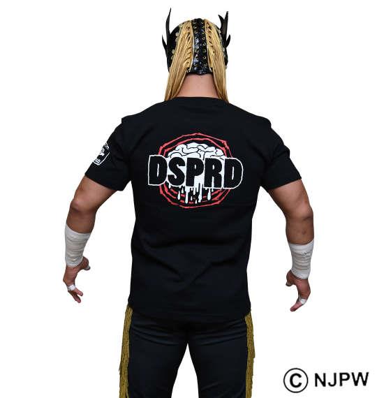 大きいサイズ メンズ 新日本プロレス エル・デスペラードイラスト 半袖 Tシャツ ブラック 1278-2576-1 3L 4L 5L 6L 8L