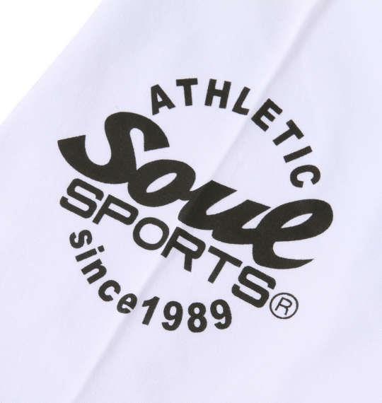 大きいサイズ メンズ SOUL SPORTS × 新日本プロレス 大判ロゴ 半袖 Tシャツ ホワイト 1278-2578-1 3L 4L 5L 6L 8L