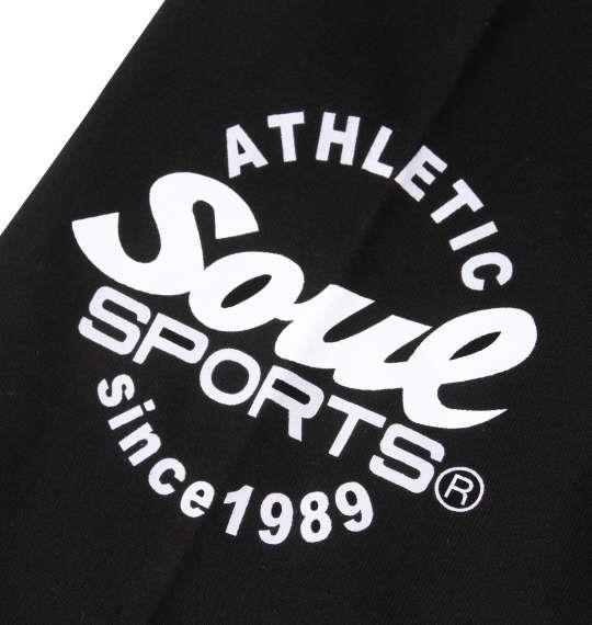 大きいサイズ メンズ SOUL SPORTS × 新日本プロレス 大判ロゴ 半袖 Tシャツ ブラック 1278-2578-2 3L 4L 5L 6L 8L