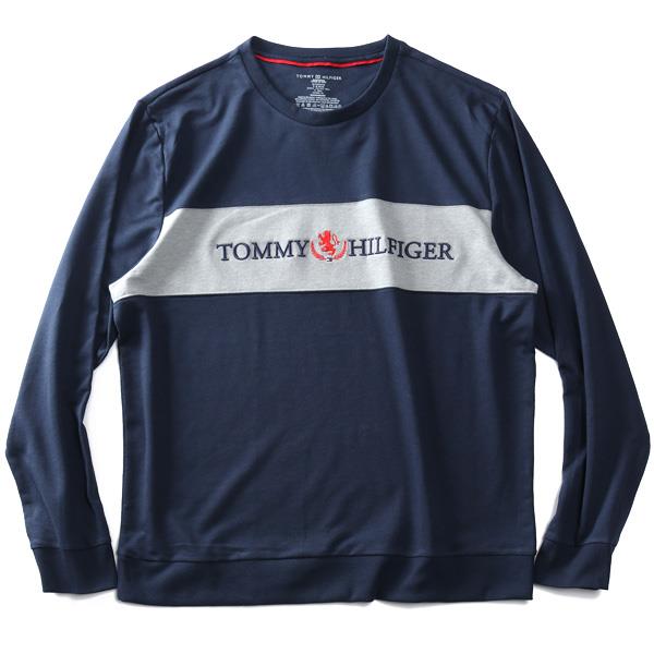 Sentimental velordnet Saks 大きいサイズと大きい服のメンズ通販【ビッグエムワン】【lifestyle】大きいサイズ メンズ TOMMY HILFIGER トミーヒルフィガー  ロゴ刺繍 切替 トレーナー USA直輸入 09t4062(XL ネイビー): メンズ