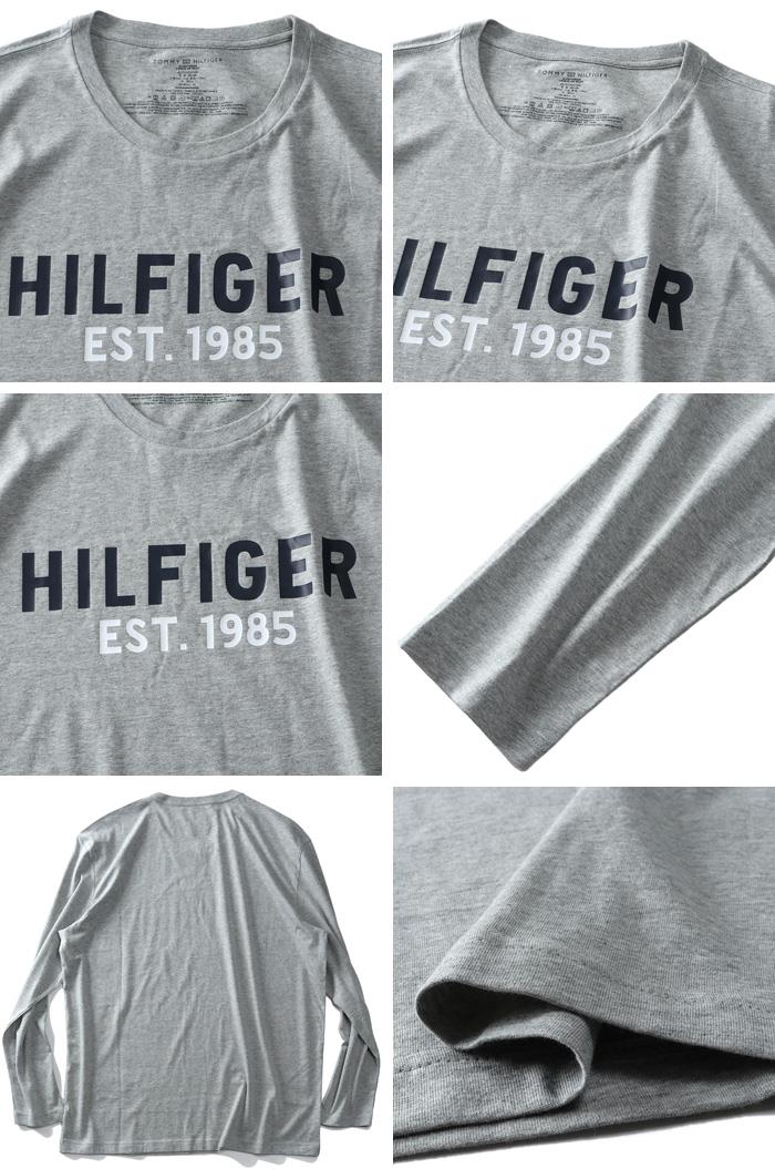 大きいサイズ メンズ TOMMY HILFIGER トミーヒルフィガー ロゴ プリント 長袖 Tシャツ USA直輸入 09t4112