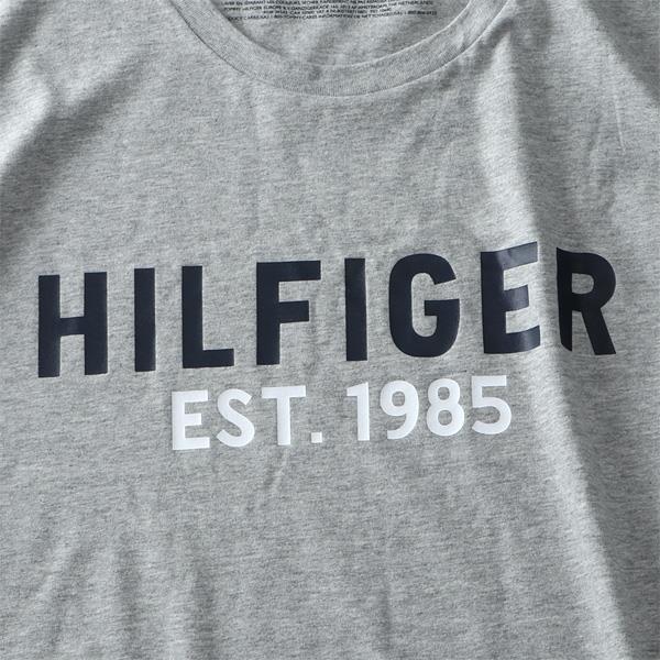 大きいサイズ メンズ TOMMY HILFIGER トミーヒルフィガー ロゴ プリント 長袖 Tシャツ USA直輸入 09t4112