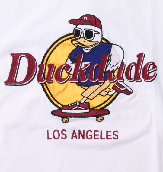 大きいサイズ メンズ b-one-soul DUCK DUDE ハードダック 半袖 Tシャツ ホワイト 1258-2297-1 3L 4L 5L 6L