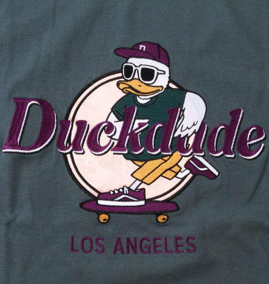 大きいサイズ メンズ b-one-soul DUCK DUDE ハードダック 半袖 Tシャツ フォレストグリーン 1258-2297-2 3L 4L 5L 6L
