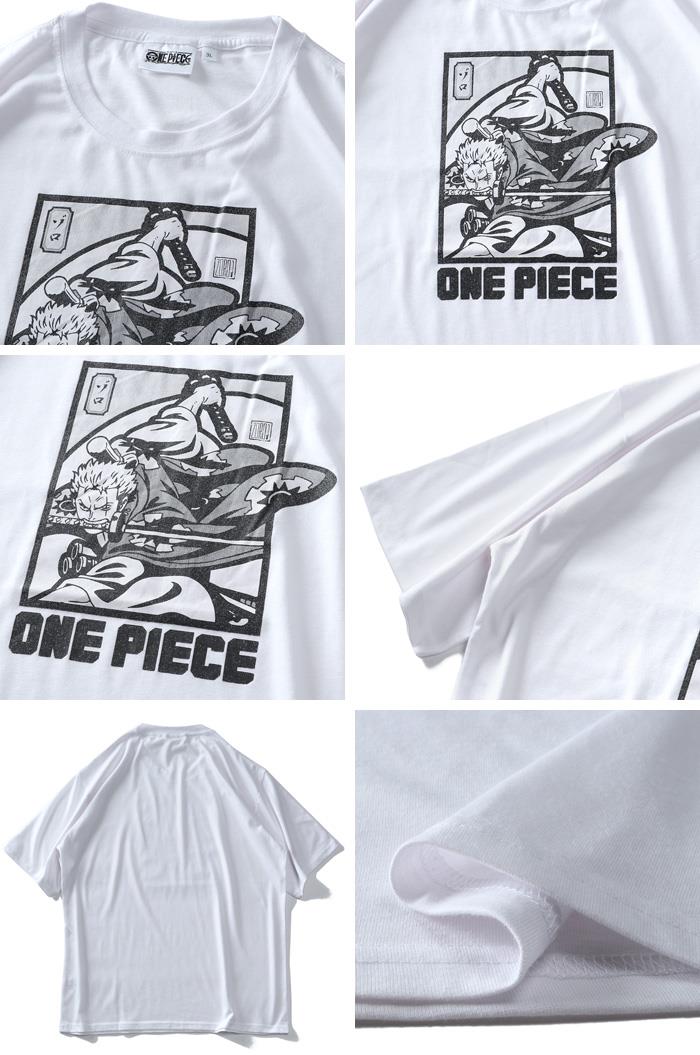 大きいサイズ メンズ ONE PIECE ワンピース 半袖 プリント Tシャツ ゾロ kkr13265