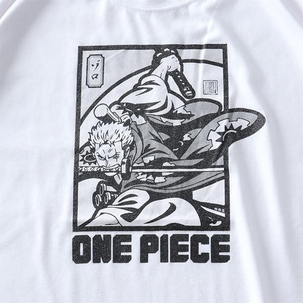 大きいサイズ メンズ ONE PIECE ワンピース 半袖 プリント Tシャツ ゾロ kkr13265