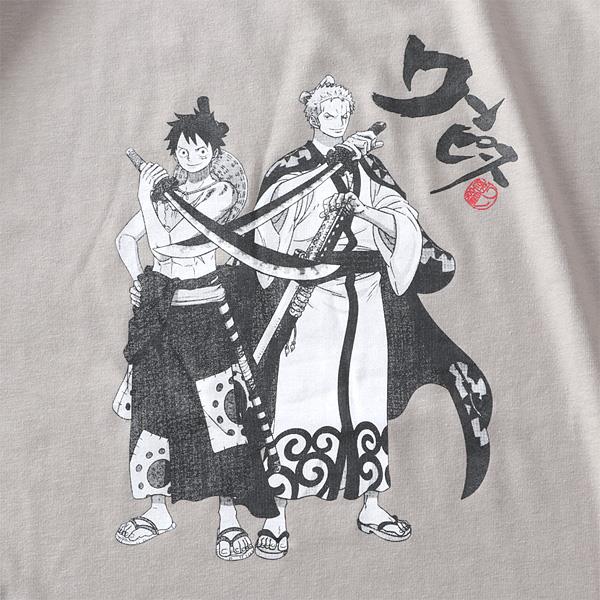 大きいサイズ メンズ ONE PIECE ワンピース 半袖 プリント Tシャツ kkr13266