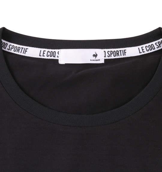大きいサイズ メンズ LE COQ SPORTIF サンスクリーン 半袖 Tシャツ ブラック 1278-2231-2 3L 4L 5L 6L