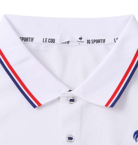 大きいサイズ メンズ LE COQ SPORTIF サンスクリーン ヘランカ 半袖 ポロシャツ ホワイト 1278-2232-1 3L 4L 5L 6L