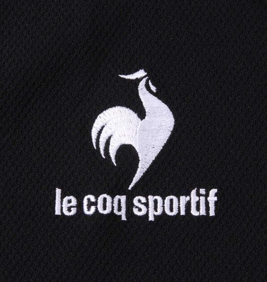 【ゴルフ】大きいサイズ メンズ LE COQ SPORTIF クーリスト カノコ 半袖 ポロシャツ ブラック 1278-2233-2 2L 3L 4L 5L 6L