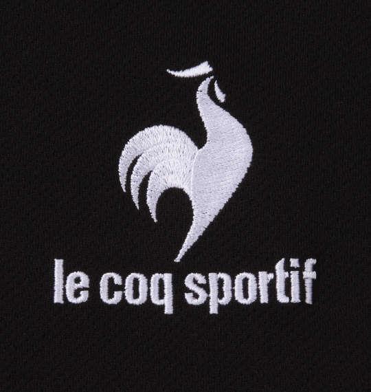 大きいサイズ メンズ LE COQ SPORTIF エコペット ハーフジップ 半袖 シャツ ブラック 1278-2234-2 2L 3L 4L 5L 6L