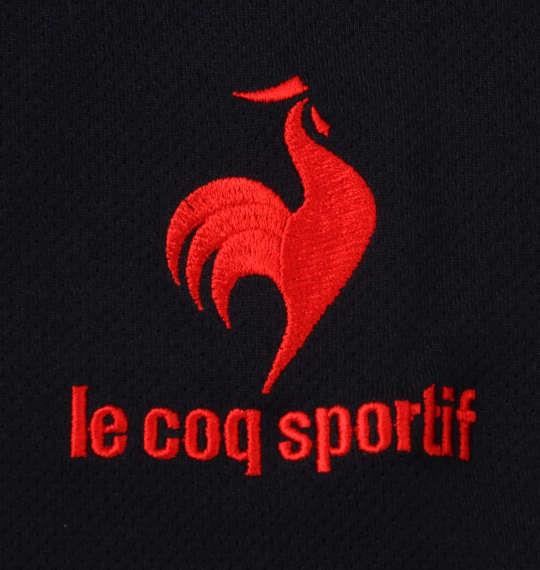 大きいサイズ メンズ LE COQ SPORTIF エコペット ハーフジップ 半袖 シャツ ネイビー 1278-2234-3 2L 3L 4L 5L 6L