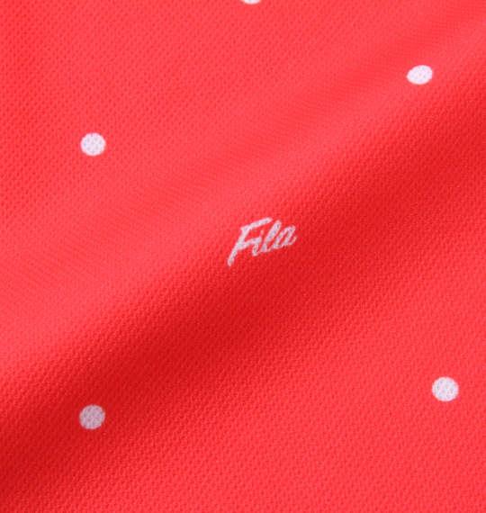 大きいサイズ メンズ FILA GOLF ドットプリント 半袖 シャツ レッド 1278-2500-3 3L 4L 5L 6L