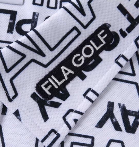 大きいサイズ メンズ FILA GOLF ロゴグラフィックプリント 半袖 シャツ ホワイト 1278-2501-1 3L 4L 5L 6L