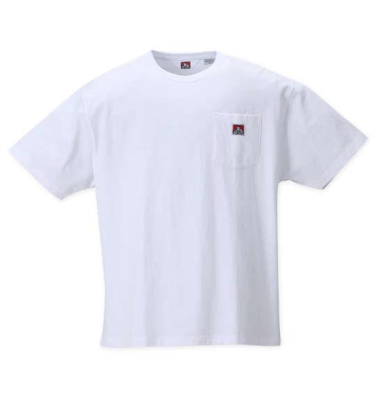 大きいサイズ メンズ BEN DAVIS BEN'Sポケット 半袖 Tシャツ ホワイト 1278-2235-1 3L 4L 5L 6L