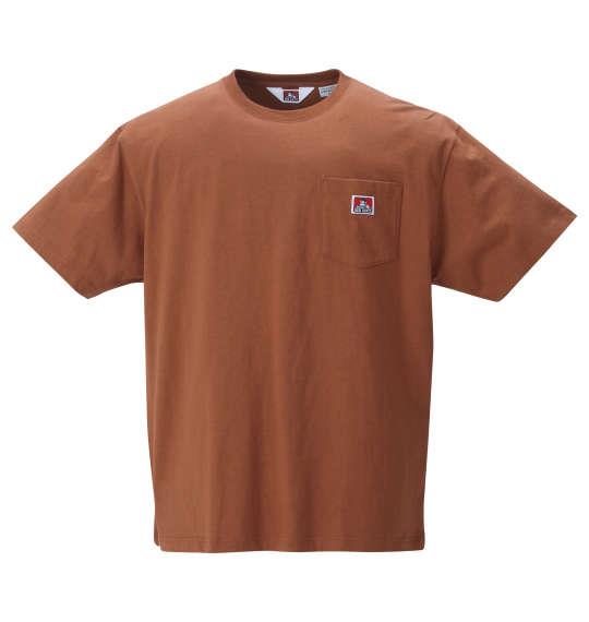 大きいサイズ メンズ BEN DAVIS BEN'Sポケット 半袖 Tシャツ ダークキャメル 1278-2235-4 3L 4L 5L 6L