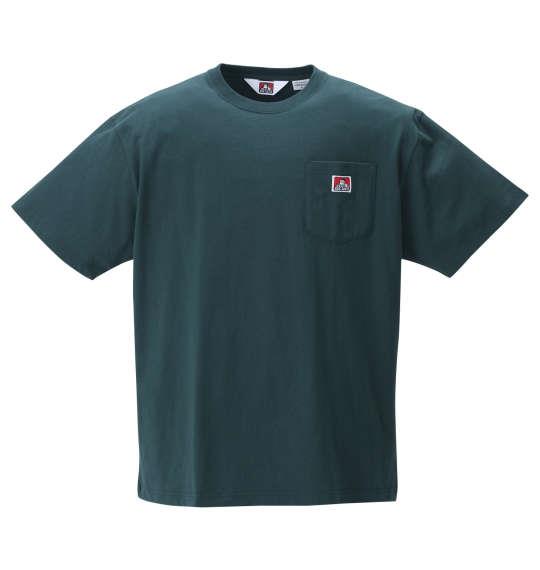 大きいサイズ メンズ BEN DAVIS BEN'Sポケット 半袖 Tシャツ ボトルグリーン 1278-2235-5 3L 4L 5L 6L