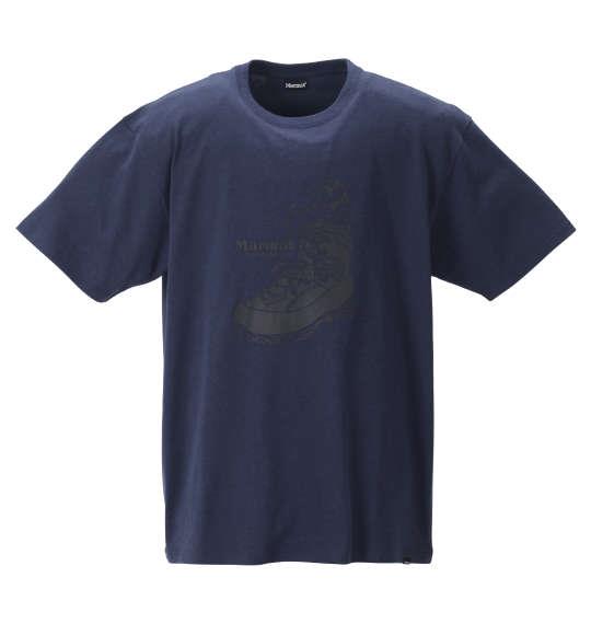 大きいサイズ メンズ Marmot ブーツイン 半袖 Tシャツ クラッシックネイビー 1278-2265-2 3L 4L 5L 6L