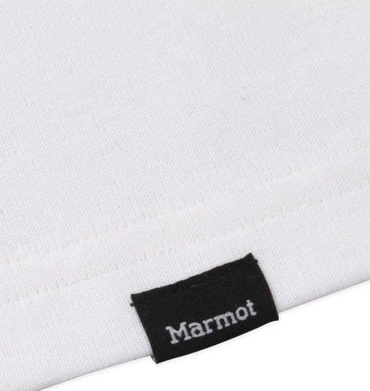 大きいサイズ メンズ Marmot バックスクエアロゴ 半袖 Tシャツ ファーストホワイト 1278-2266-1 3L 4L 5L 6L