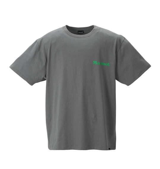大きいサイズ メンズ Marmot バックスクエアロゴ 半袖 Tシャツ フォリッジグリーン 1278-2266-3 3L 4L 5L 6L