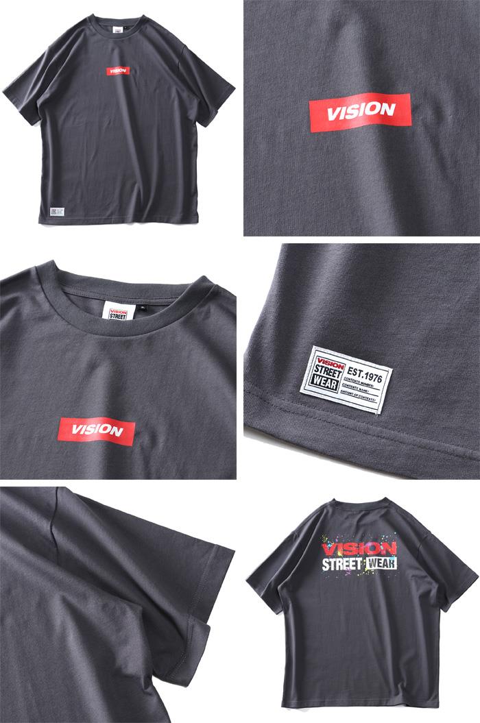 【stbr】大きいサイズ メンズ VISION STREET WEAR プリント 半袖 Tシャツ 2505702