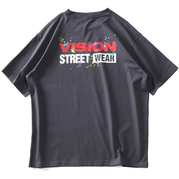 【stbr】大きいサイズ メンズ VISION STREET WEAR プリント 半袖 Tシャツ 2505702