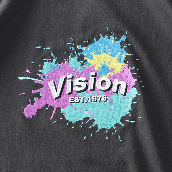 【stbr】大きいサイズ メンズ VISION STREET WEAR 刺繍スプラッシュロゴ 半袖 Tシャツ 2505704