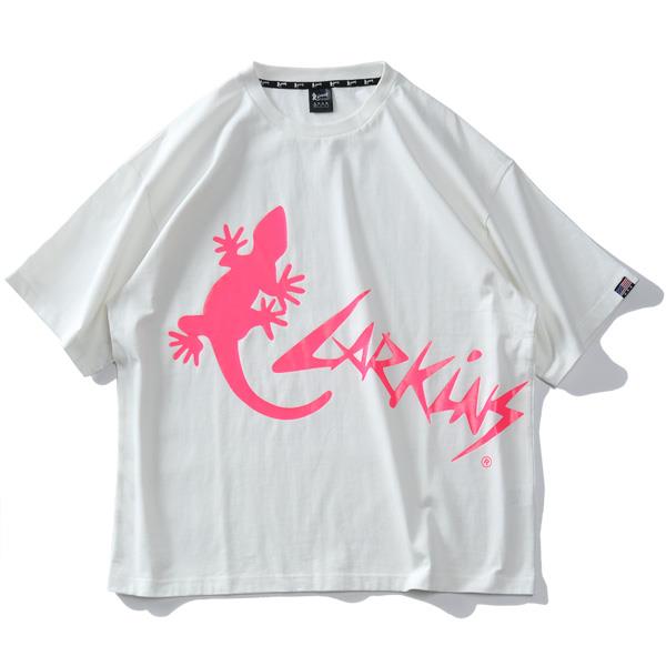 【stbr】大きいサイズ メンズ LARKiNS ラーキンス プリント 半袖 Tシャツ ワイドシルエット l2010-362