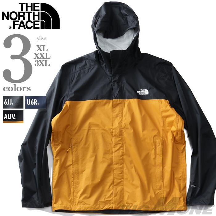 大きいサイズ メンズ THE NORTH FACE ノースフェイス フルジップ フーデッド ナイロン ジャケット M VENTURE 2 JACKET USA直輸入 nf0a2vd3