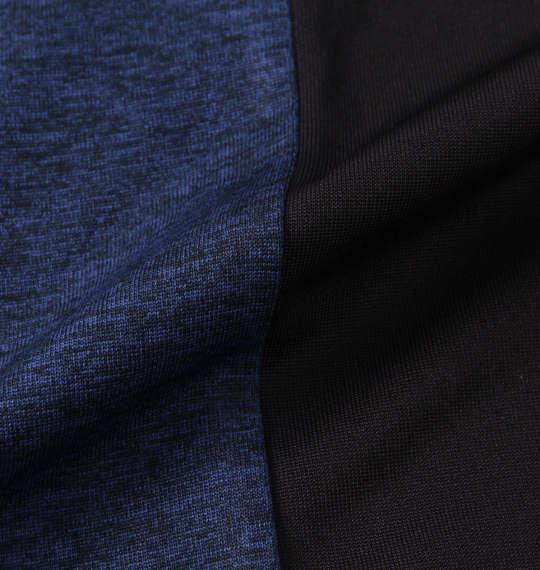 大きいサイズ メンズ VOLCANIC カチオン天竺切替 半袖 Tシャツ + ハーフパンツ ネイビー杢 1258-2276-1 3L 4L 5L 6L