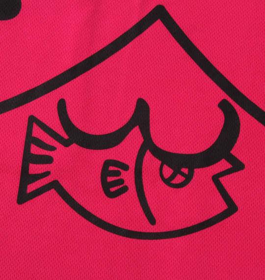 大きいサイズ メンズ NECOBUCHI-SAN ポケット付 DRY ハニカムメッシュ 半袖 Tシャツ ショッキングピンク 1258-2235-1 3L 4L 5L 6L