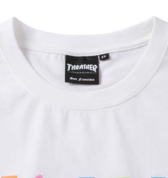大きいサイズ メンズ THRASHER 半袖 Tシャツ ホワイト 1278-2291-1 3L 4L 5L 6L 8L