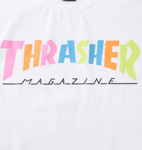 大きいサイズ メンズ THRASHER 半袖 Tシャツ ホワイト 1278-2291-1 3L 4L 5L 6L 8L