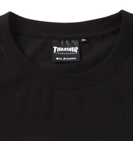 大きいサイズ メンズ THRASHER 半袖 Tシャツ ブラック 1278-2291-2 3L 4L 5L 6L 8L