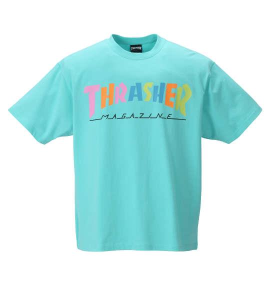 大きいサイズ メンズ THRASHER 半袖 Tシャツ ミント 1278-2291-3 3L 4L 5L 6L 8L