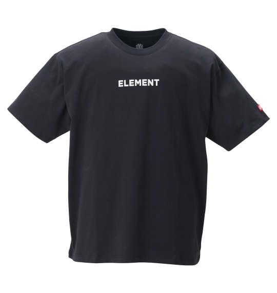 大きいサイズ メンズ ELEMENT SQUAW 半袖 Tシャツ ブラック 1278-2295-2 3L 4L 5L 6L