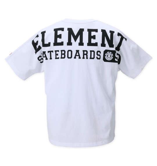 大きいサイズ メンズ ELEMENT 92 半袖 Tシャツ ホワイト 1278-2296-1 3L 4L 5L 6L