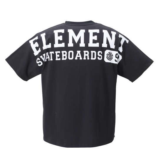 大きいサイズ メンズ ELEMENT 92 半袖 Tシャツ ブラック 1278-2296-2 3L 4L 5L 6L