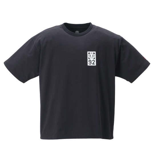 大きいサイズ メンズ ELEMENT 92 半袖 Tシャツ ブラック 1278-2296-2 3L 4L 5L 6L