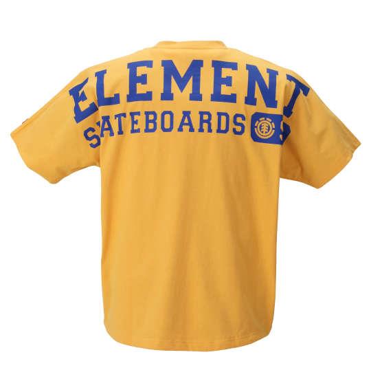 大きいサイズ メンズ ELEMENT 92 半袖 Tシャツ イエロー 1278-2296-3 3L 4L 5L 6L