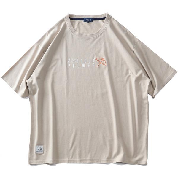 大きいサイズ メンズ ARNOLD PALMER アーノルドパーマー 天竺 プリント 半袖 Tシャツ 抗菌防臭 2071905z