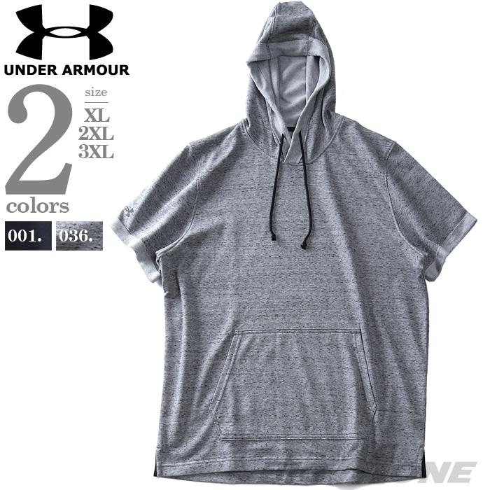 大きいサイズと大きい服のメンズ通販【ビッグエムワン】【sh0519】【ゴルフ】大きいサイズ メンズ UNDER ARMOUR アンダーアーマー 半袖 プルオーバー  パーカー USA直輸入 1326763(XL ブラック): メンズ