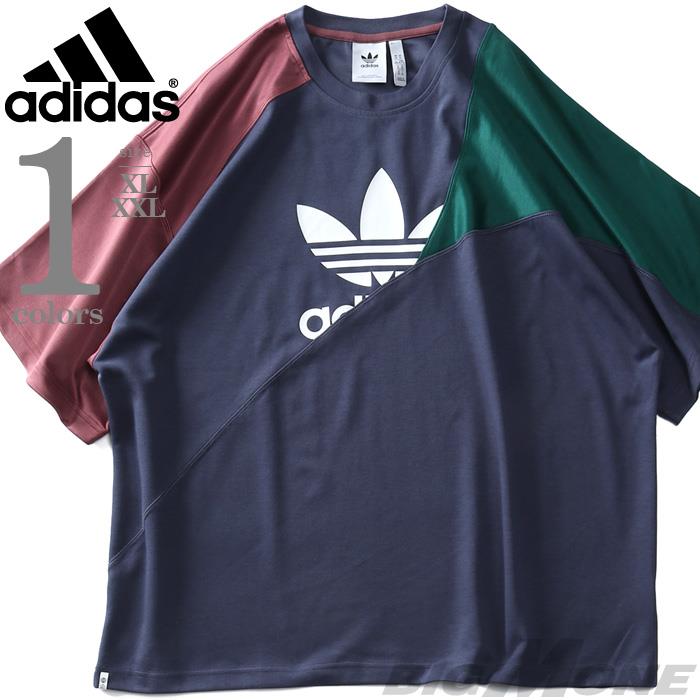 大きいサイズ メンズ ADIDAS アディダス 切替 半袖 Tシャツ BLD CB TEE USA直輸入 hc4497