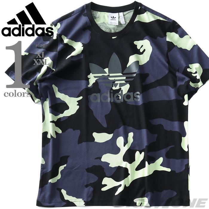 【sh0519】大きいサイズ メンズ ADIDAS アディダス 迷彩柄 半袖 Tシャツ カモフラ Camo AOP USA直輸入 hc7187