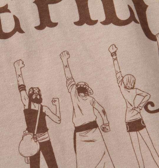 大きいサイズ メンズ ONE PIECE プリント 半袖 Tシャツ ベージュ 1278-2540-1 3L 4L 5L 6L 8L