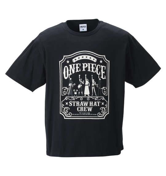 大きいサイズ メンズ ONE PIECE プリント 半袖 Tシャツ ブラック 1278-2540-2 3L 4L 5L 6L 8L